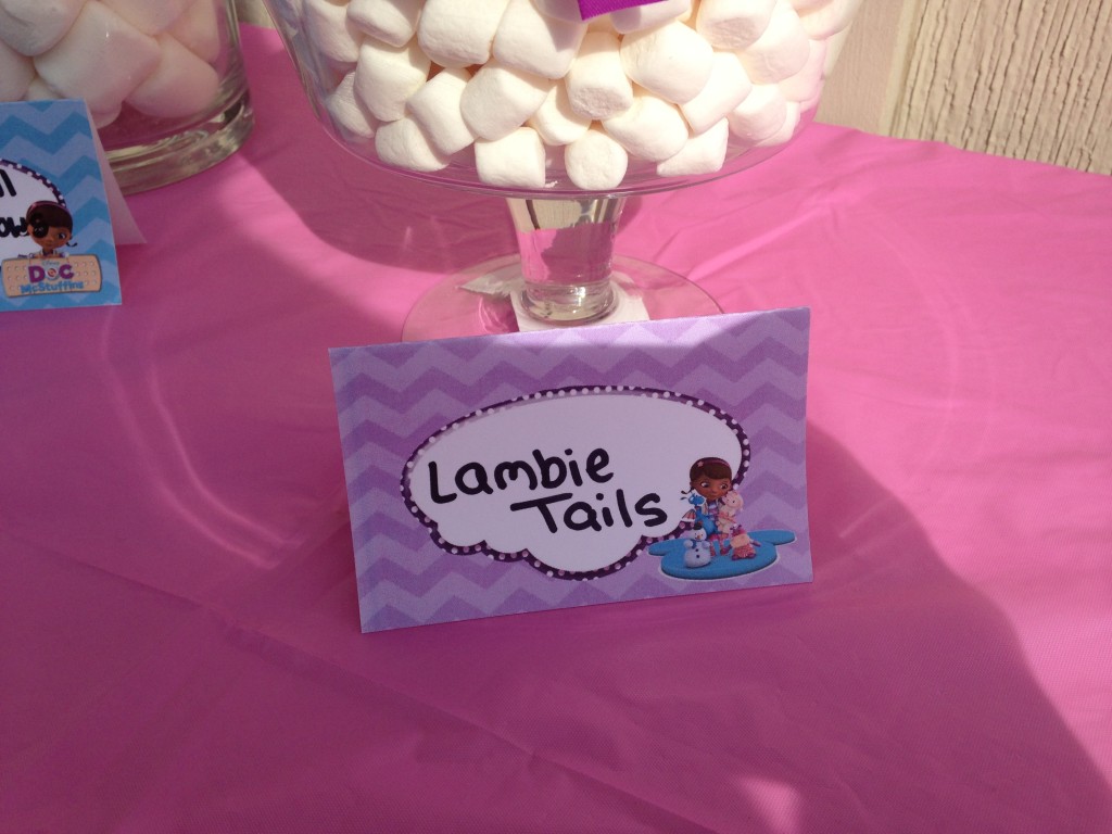 Doc McStuffins Party: Lambie Tails